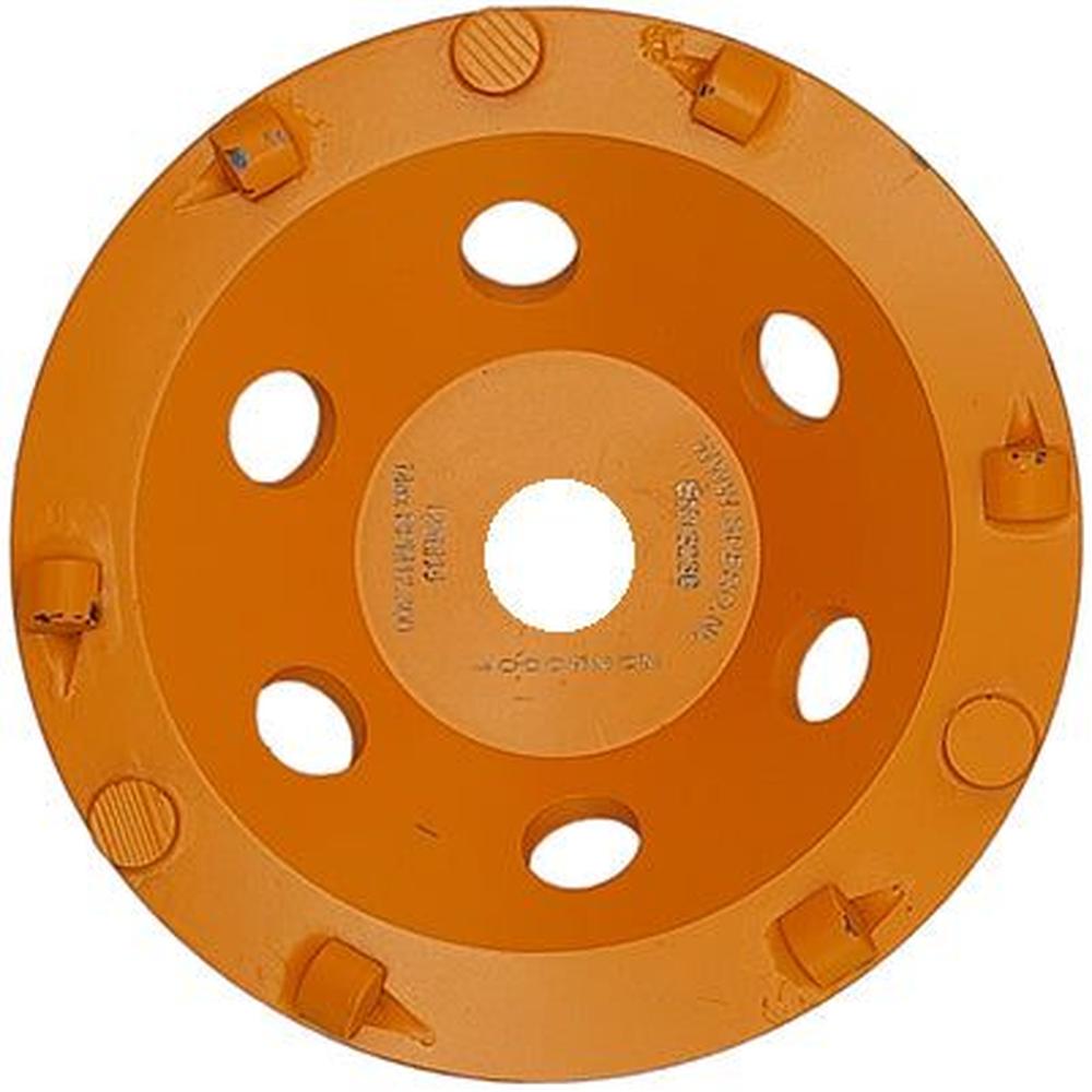 125mm EXTRA GROF 9 Segment PKD Komslijpschijf Coating, Lijm, Asbest & Bitumen - Asgat 22.23mm