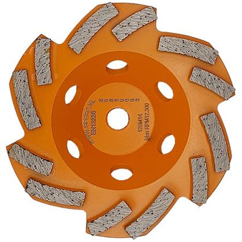 125mm FIJN Dubbele SNAKE Diamant Komslijpschijf Beton - SPERO- M14 H=40mm TBV SPHS1001B