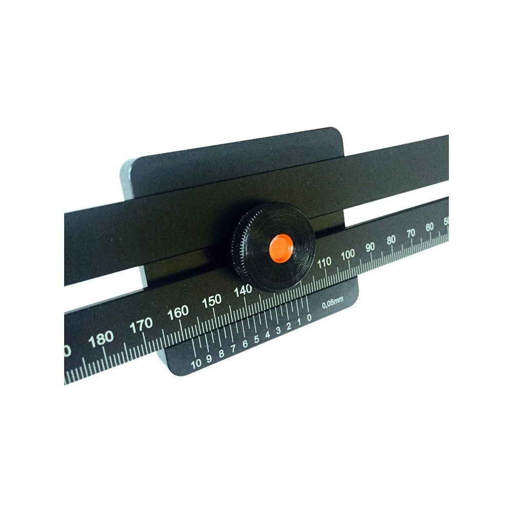 Afschrijfliniaal gehard aluminium