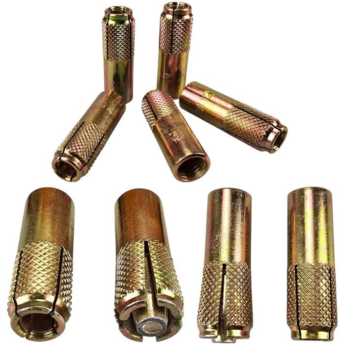 50St. - M12 PRO 16mm Slagankers Geruit Oppervlak - SP1804