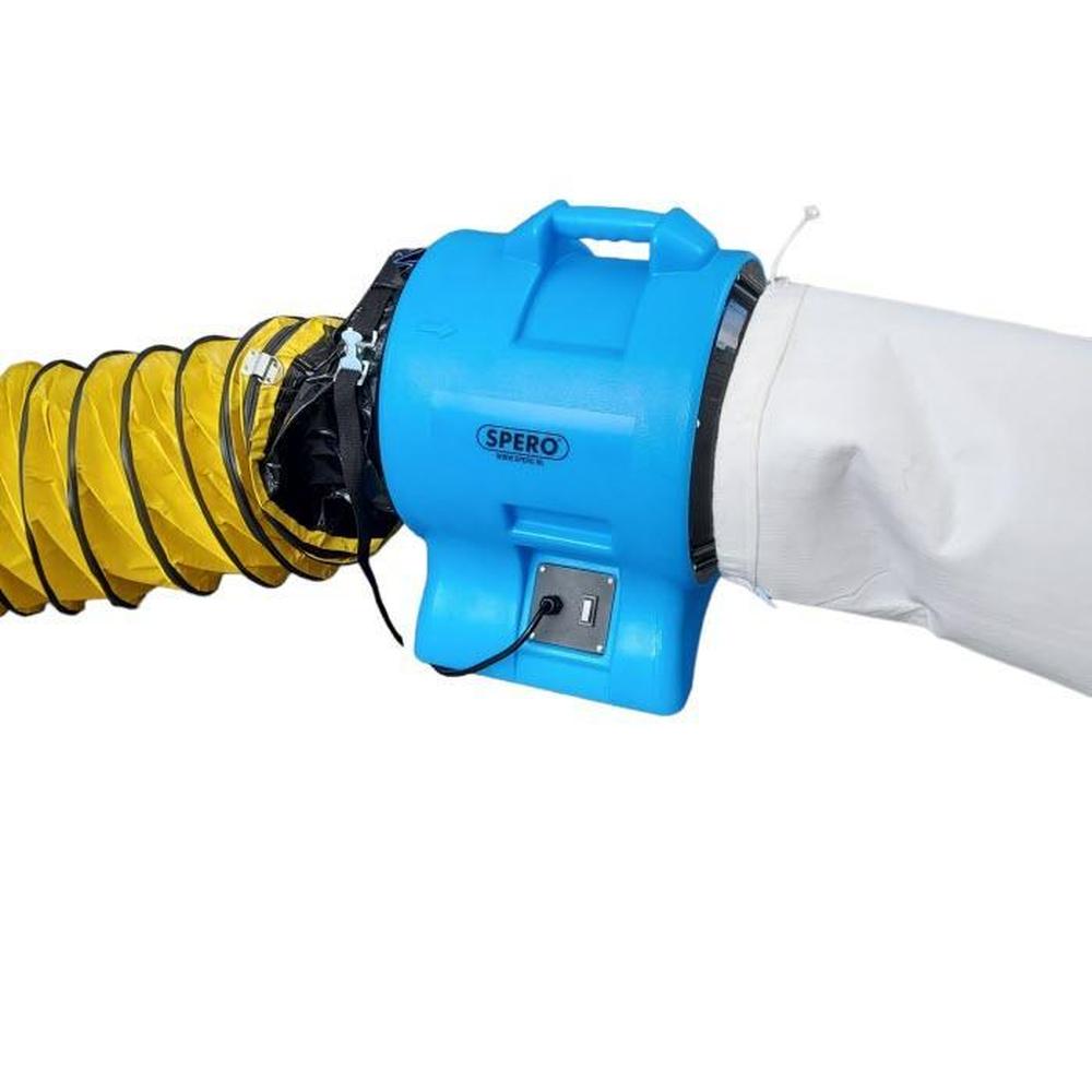 330mm X 3Mtr Stofzak Axiaal Ventilatoren