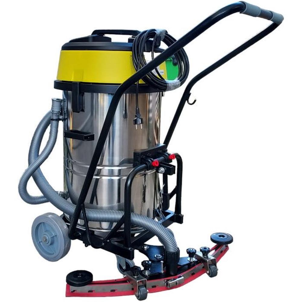 3000Watt - 60 liter RVS Vloeistofzuiger met Autostop & Wisser 80cm - 3 motoren VZ3001