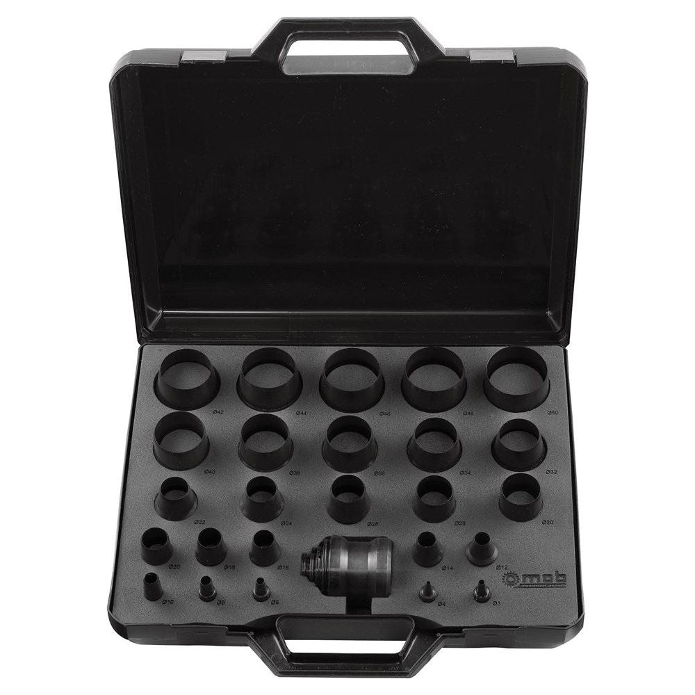 Holpijpset even 3-50 met houder