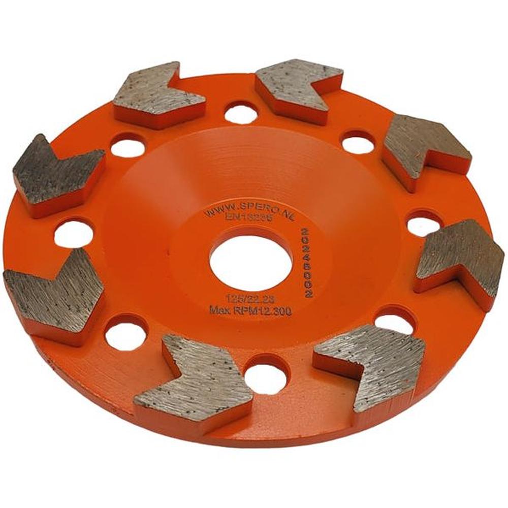 125mm GROF Arrow Diamant Komslijpschijf Coating, Lijm, Asbest & Bitumen - Asgat 22.23mm