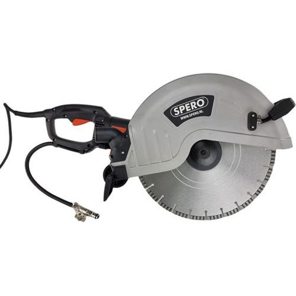 350mm Steenzaag Watergekoeld max.125mm SPHS355 + Steen Diamantzaagblad