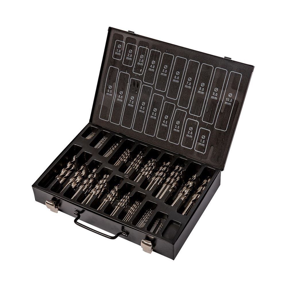 Spiraalborenkoffer DIN338 HSS-R 170-delig 1-10mm x0.5mm (260805)