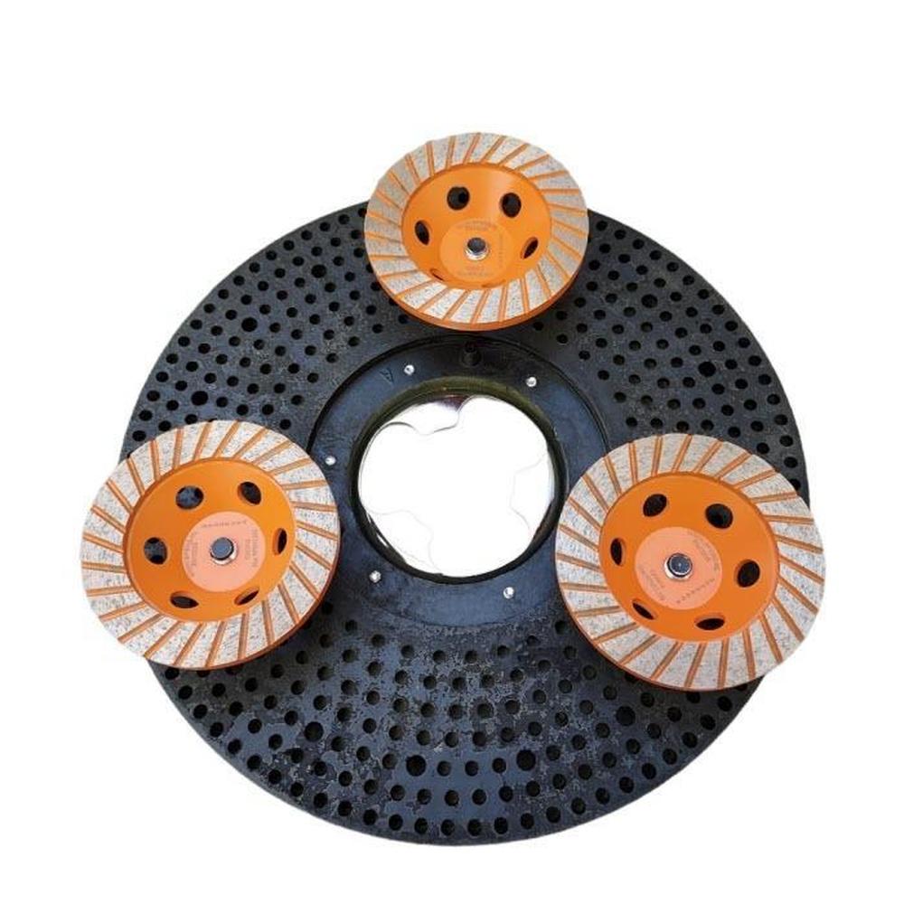 Turbo Diamant Komschijf 17 Inch Eenschijfmachine Schuurplaat - Fijn - Beton & Natuursteen