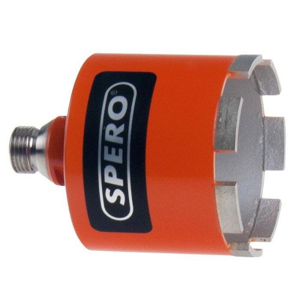 82mm R1/2 (M) Diamant dozenboor 7 segmenten - Nat gebruik