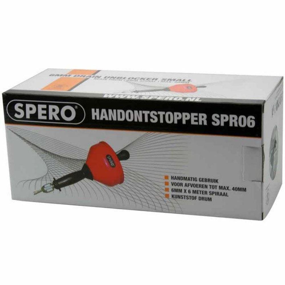 6mm kunststof handontstopper 6mm x 6 meter veer - handmatig gebruik - max. 50mm