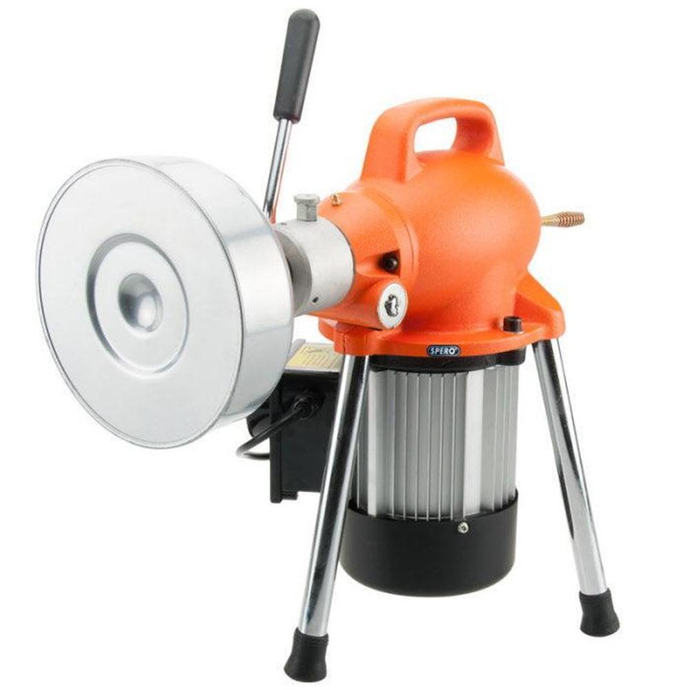 8 & 16mm afvoerontstopper elektrisch roterend - 390Watt - complete set