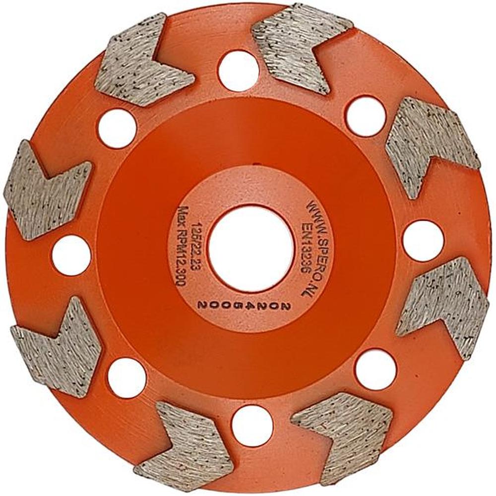 125mm GROF Arrow Diamant Komslijpschijf Coating, Lijm, Asbest & Bitumen - Asgat 22.23mm