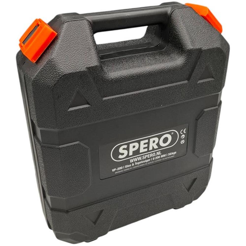 200mm Glas & Tegel Vacuüm Pompzuiger PRO WIT Rubber - Max: 56Kg VP200