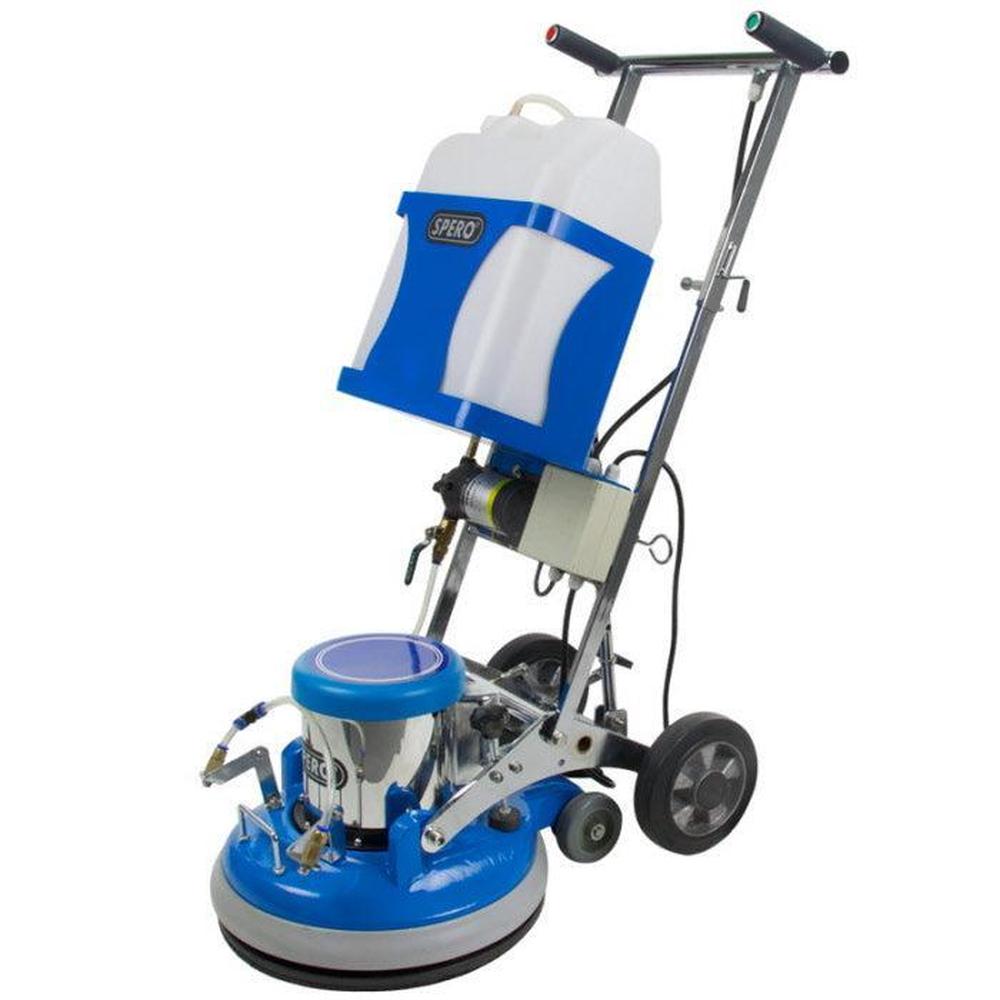 17 inch 1100Watt Boen en schrobmachine met actieve achterwielen & elektrisch sproeisysteem SP5001