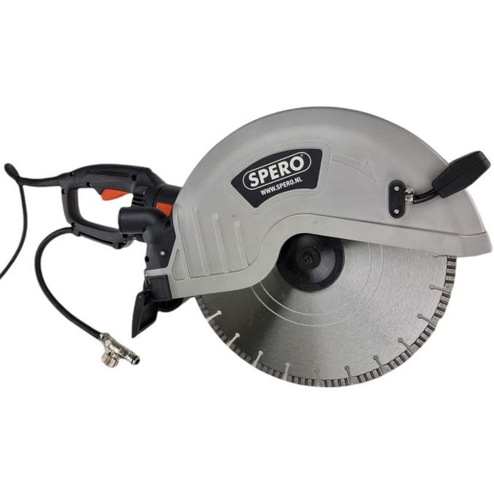 350mm Steenzaag Watergekoeld max.125mm SPHS355 + Steen Diamantzaagblad