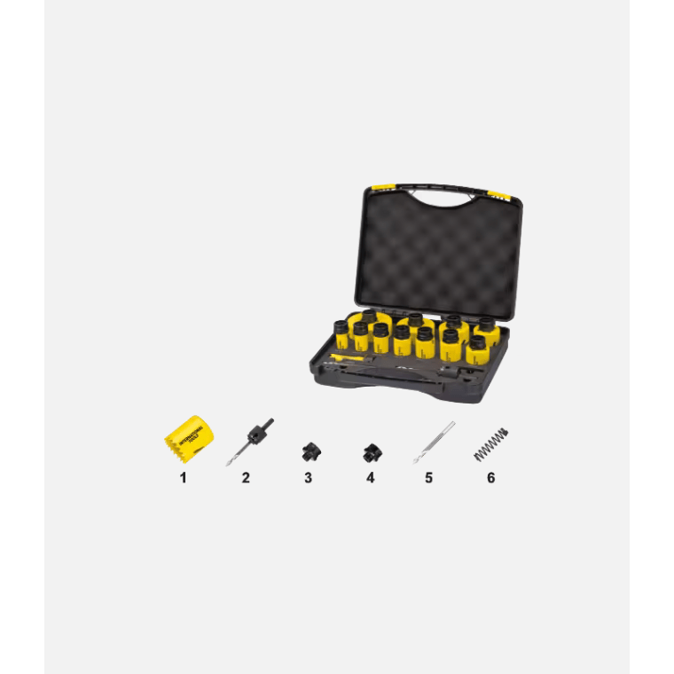 International Tools ECO PRO HSS - Co 8% Bi - Metaal Gatzaag Set 61.090 – met Universele Quick - Change houder en adaptersInternational ToolsMZS Gereedschap