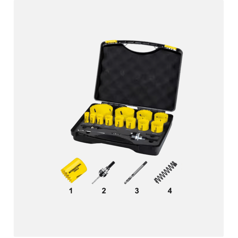 International Tools ECO PRO HSS - Co 8% Bi - Metaal Set Gatzagen 61.090International ToolsMZS Gereedschap