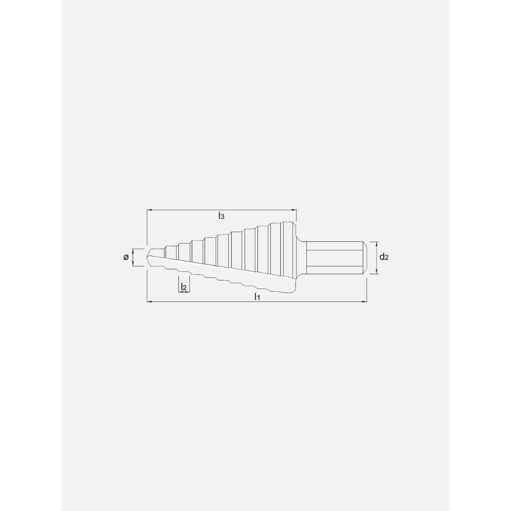 International Tools ECO PRO HSS Getrapte Plaatboor blank geslepen uitvoeringInternational ToolsMZS Gereedschap