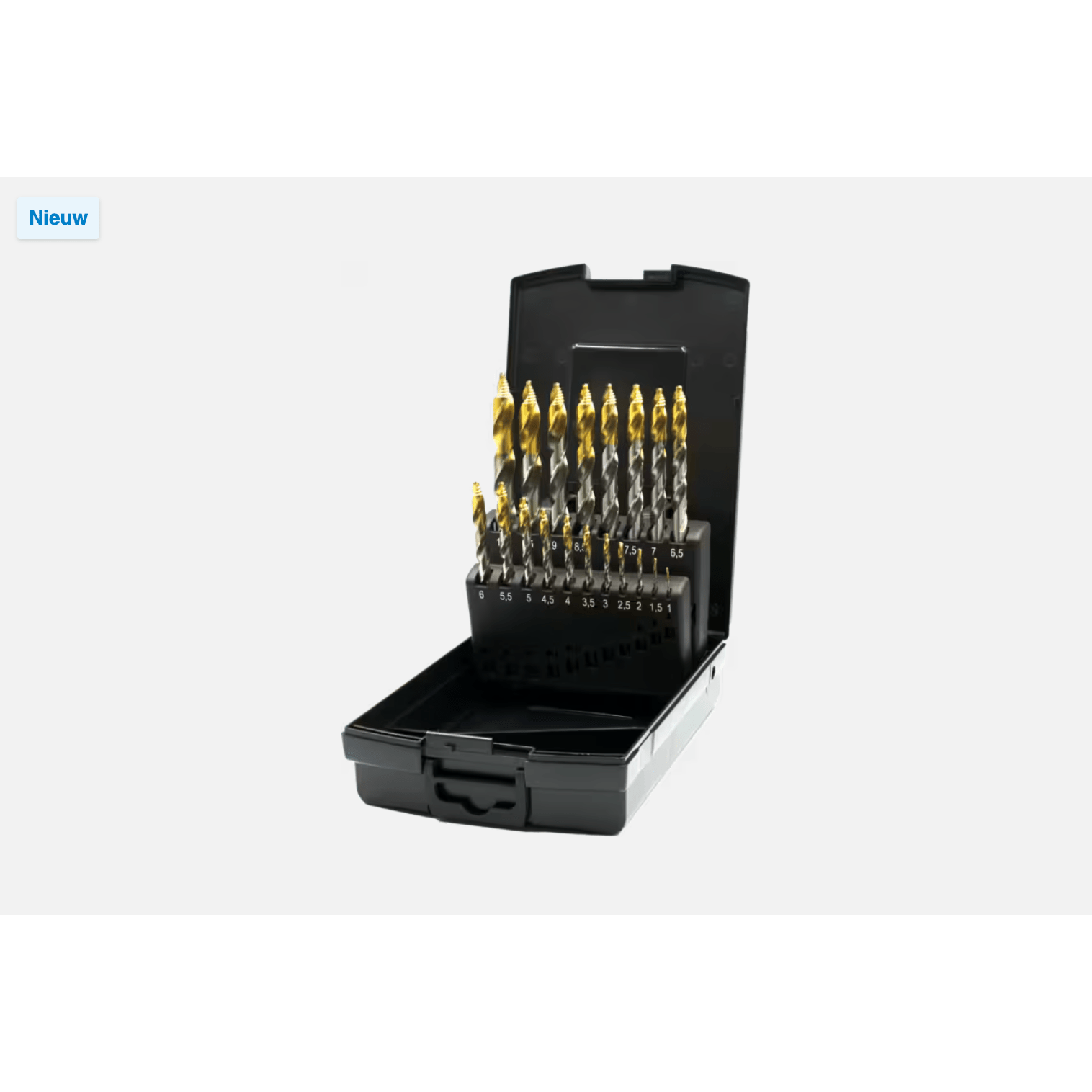 International Tools ECO PRO HSS Set Spiraalboren DIN 338 Step - point, TiN - tip, met drievlaks schachtInternational ToolsMZS Gereedschap