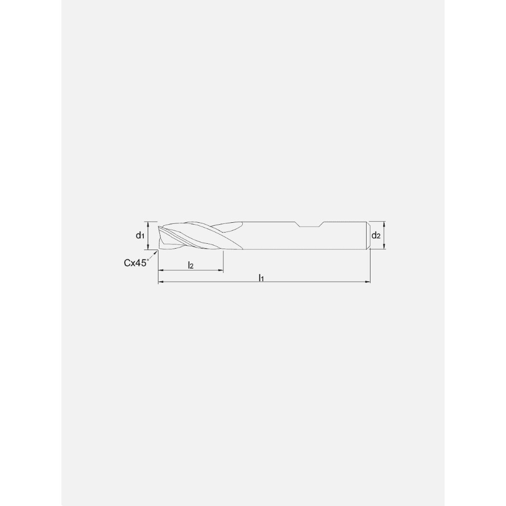 International Tools ECO PRO Volhardmetaal Schachtfrees, 3 - snijder DIN 6527 - B lang, AlTiN - XInternational ToolsMZS Gereedschap