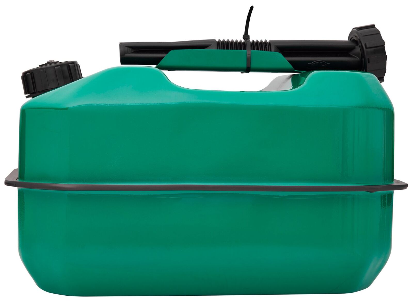 Jerrycan staal, laag model, 10L, groen
