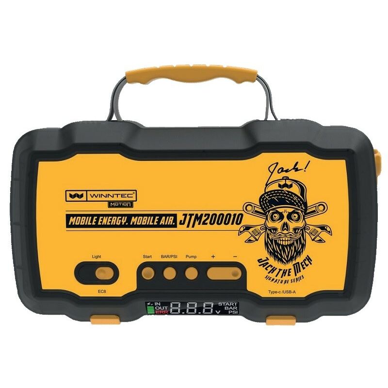 Jumpstarter lithium, 2000A/bandenpompWinntecMZS Gereedschap
