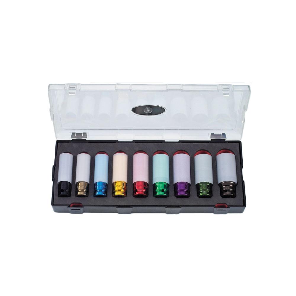 1/2" Krachtdoppen Set Wielbouten / Wielmoeren 9-delig