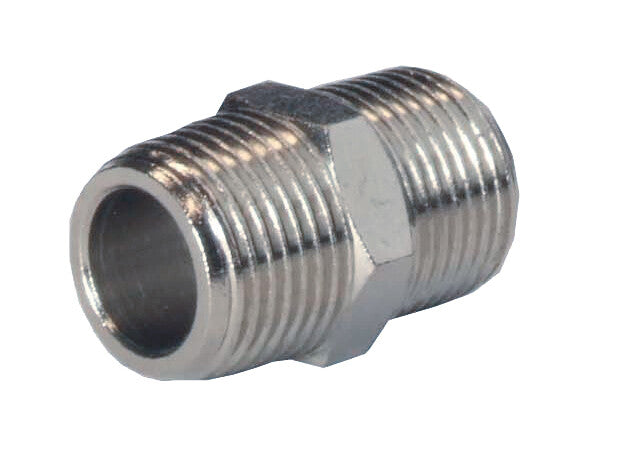 Koppelstuk 1/2" buitendraad x 1/2" buitendraad