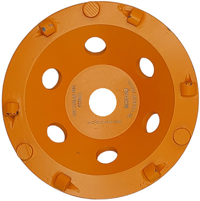 125mm EXTRA GROF 9 Segment PKD Komslijpschijf Coating, Lijm, Asbest & Bitumen - Asgat 22.23mm