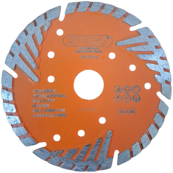 125mm TIGER Beton Diamantzaagblad PRO asgat 22,23mm