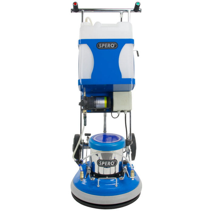 17 inch 1100Watt Boen en schrobmachine met actieve achterwielen & elektrisch sproeisysteem SP5001
