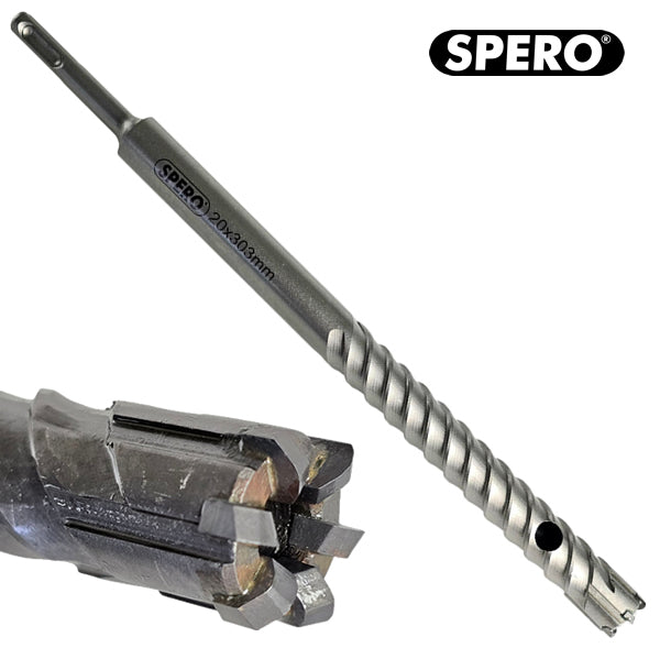 20 x 300mm Rebar Cutter 6 TCT Betonstaal Boor SDS-PLUS