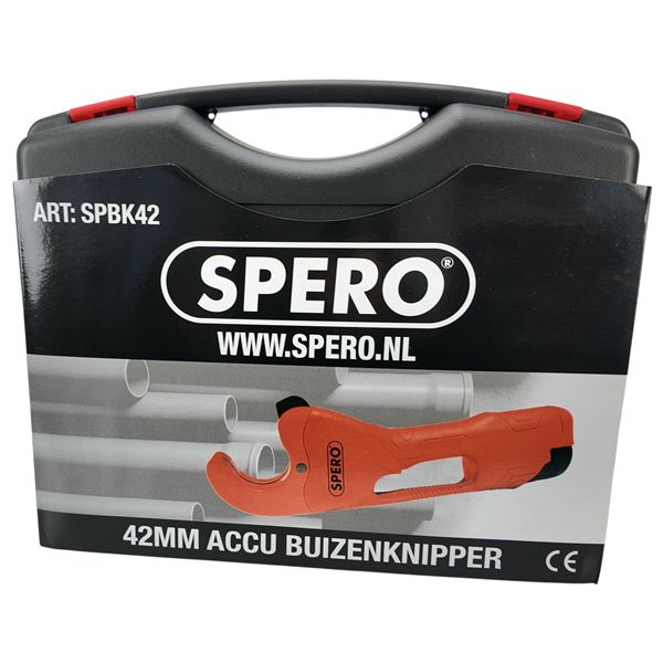 42mm - 12V Kunststof Accu Buizenknipper PRO - SPBK42