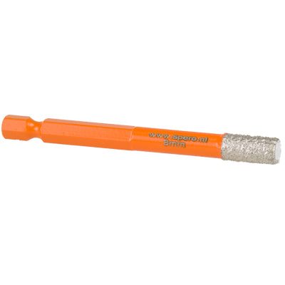 8mm x 40mm Tegelboor Xtreme met Wax - Droog - HEX