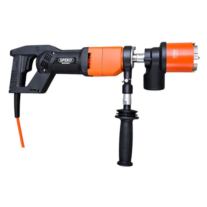 1500Watt - Soft Impact 48000 S/min Diamantboormachine SPB1003S - Droog Beton + 82mm Dozenboor - Spero - MZS TOOLS