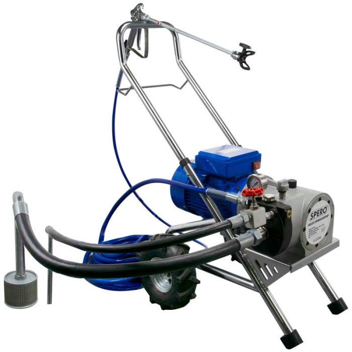 4.0Ltr/Min Airlesspomp LATEX verfspuit 30 liter trechter - SPA101B