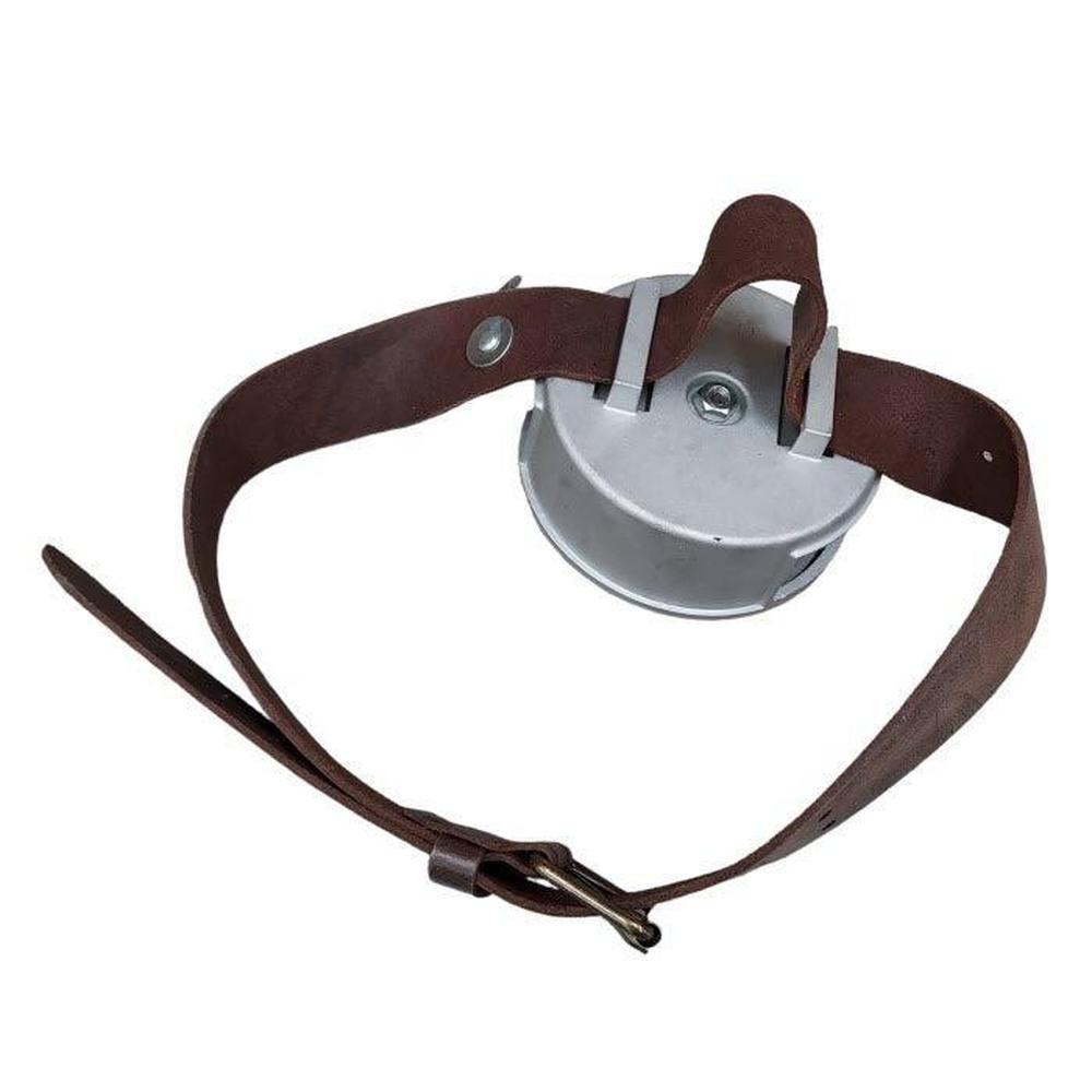 Vlechtdraadhaspel PRO met LEREN riem t.b.v. 1,2 & 1,5kg vlechtdraadrol