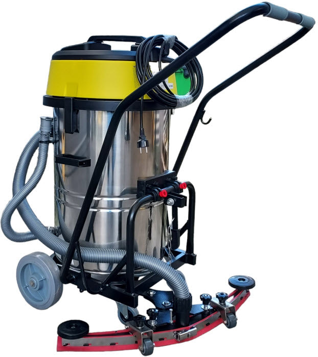 3000Watt - 80 liter RVS Vloeistofzuiger met Autostop & Wisser 80cm - 3 motoren VZ3001 `uitverkocht tot 01-09-2026``