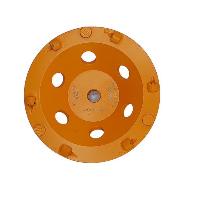 125mm EXTRA GROF 9 Segment PKD Komslijpschijf Coating, Lijm, Asbest & Bitumen - M14 H=40mm TBV SPHS1001B