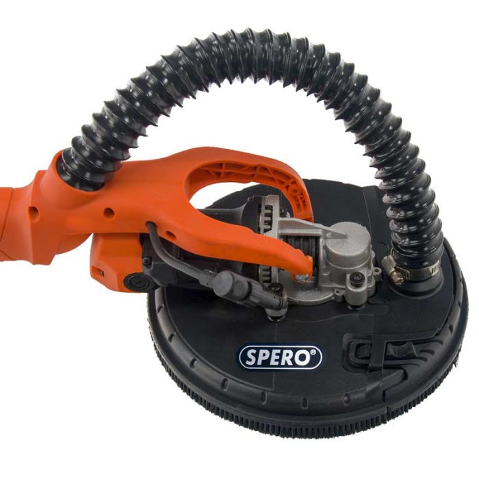 SPERO Plafond & wandschuurmachine 3-delig SP225U & 1400Watt M-klasse stofzuiger