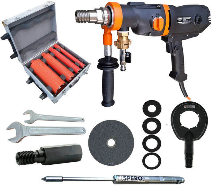AKTIESET 2200Watt - Soft Impact 34080 S/min Industrie Diamantboormachine SPB1007P - Nat & Droog Beton
