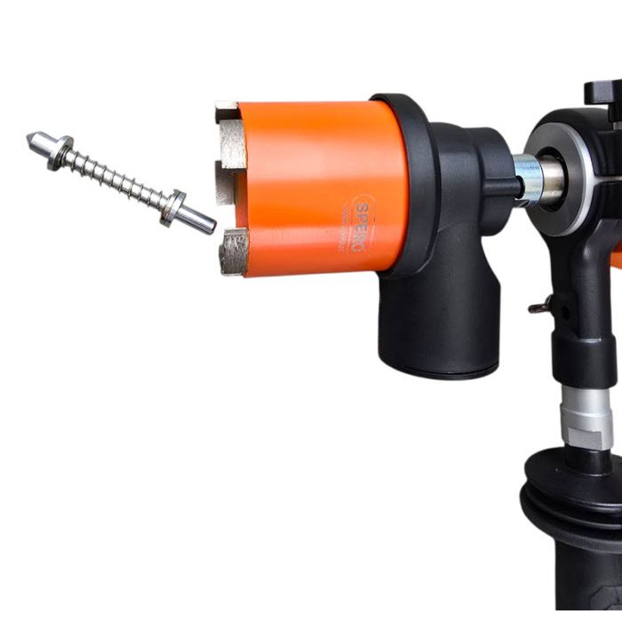 1500Watt - Soft Impact 48000 S/min Diamantboormachine SPB1003S - Droog Beton + 82mm Dozenboor - Spero - MZS TOOLS