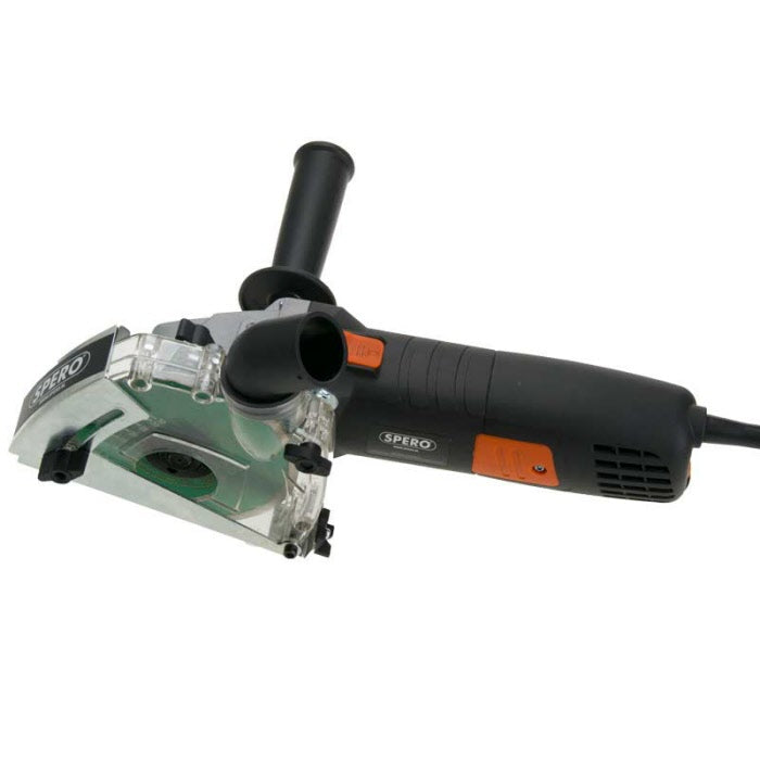 125mm Haakse Tegelslijper 1400Watt + stofkap & Tegel diamantschijf Max. 32mm