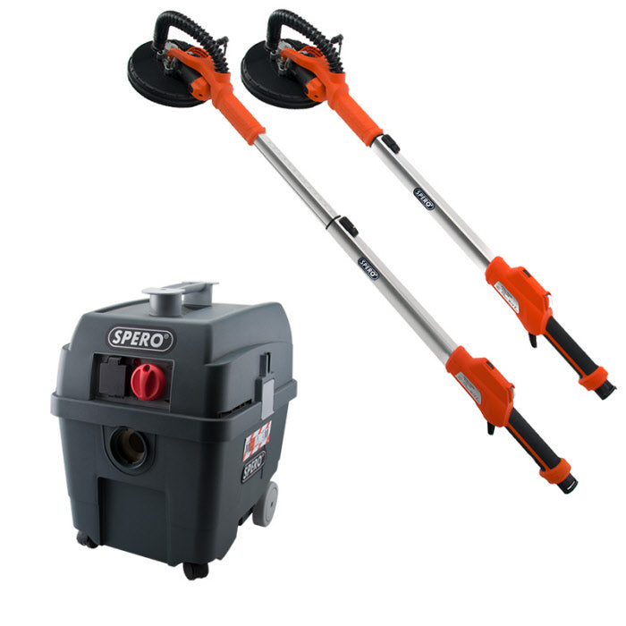 225mm Wand- & plafondschuurmachine PRO uitschuifbaar - SP225U