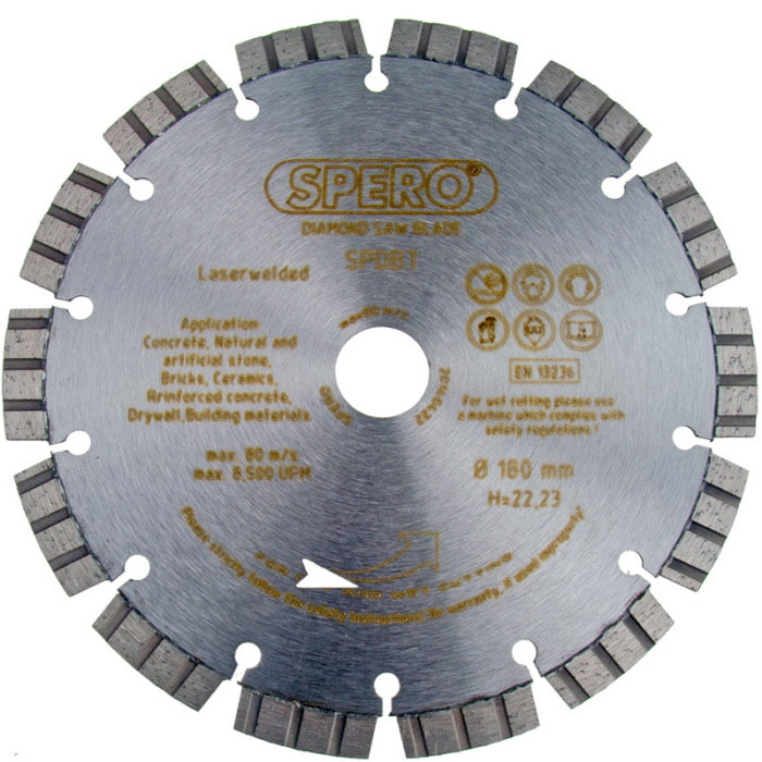 150mm Beton Diamantzaagblad PRO asgat 22,23mm
