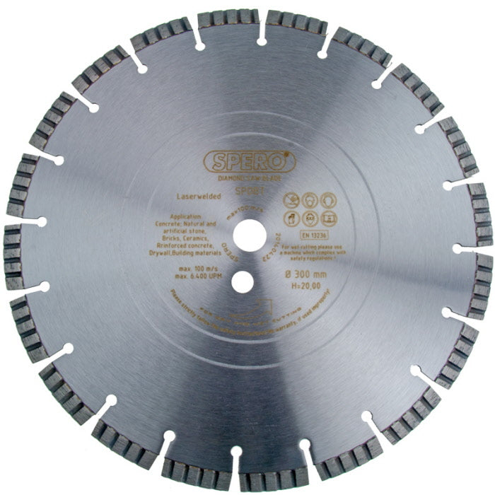 300mm Beton Diamantzaagblad PRO asgat 30mm