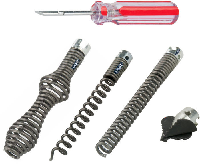 16mm - SET B - 5 delige messenset rioolontstoppers verenpakket