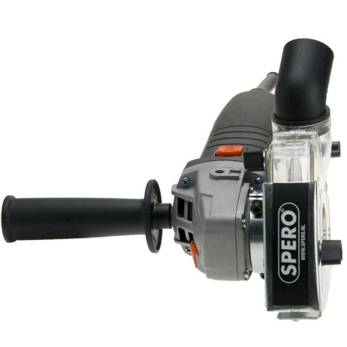 125mm Haakse Tegelslijper 1400Watt + stofkap & Tegel diamantschijf Max. 32mm
