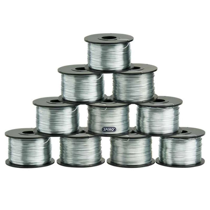 45 rollen Premium verzinkt vlechtdraad tbv. SPERO accu vlechtmachine