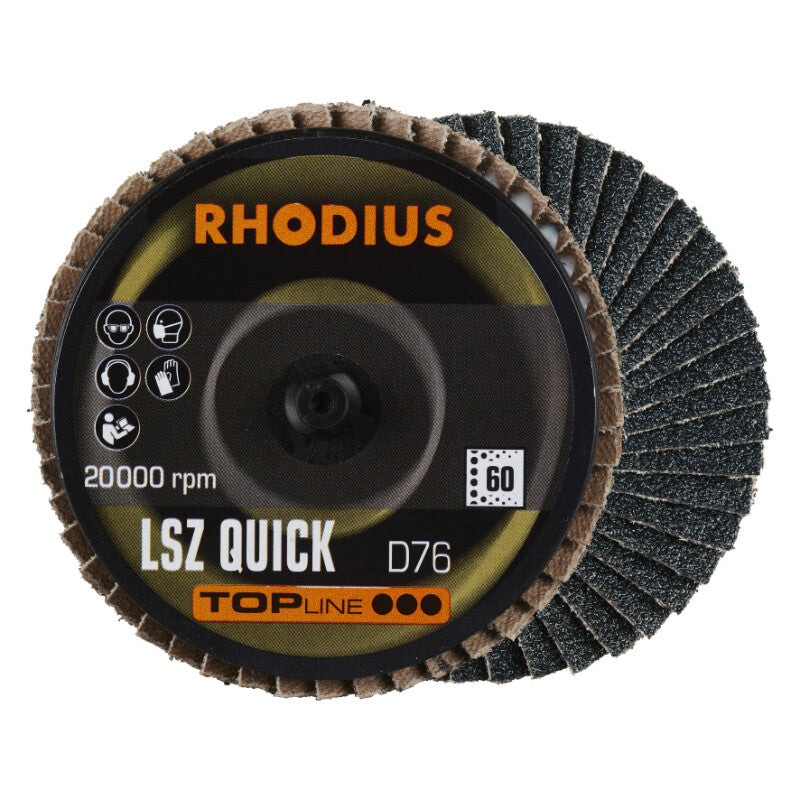 Lamellen schijf Roloc, Ø75mm, K60, 3x