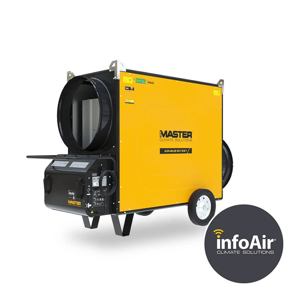Master BV691-SE InfoAir indirecte diesel heater 225 kW 1-wegs